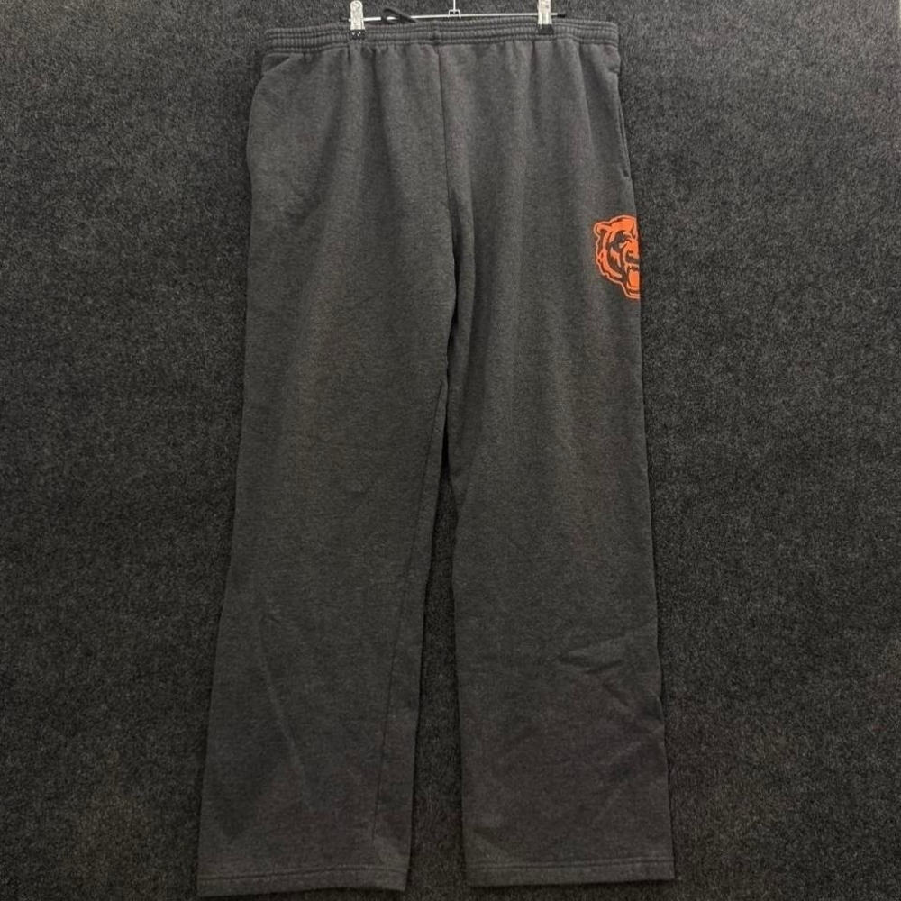 NFL Team Apparel Chicago Bears Sweatpants Men's XL Gray Baggy Pants